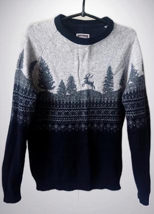 Шерстяной винтажный свитер