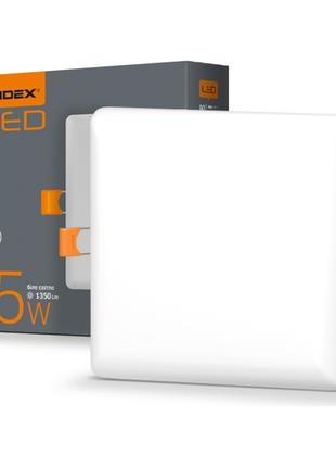 LED светильник безрамочный квадратный VIDEX 15W 4100K