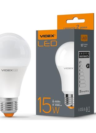 LED лампа VIDEX A65e 15W E27 4100K