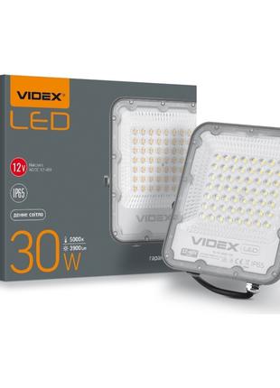 LED прожектор PREMIUM VIDEX F2 30W 5000K AC/DC12-48V