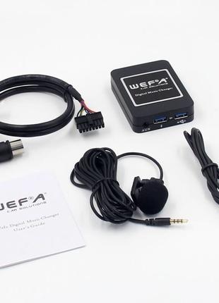 Mitsubishi FLAC usb aux bluetooth WEFA Tech WF-606 для штат ма...