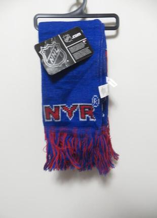 Двохсторонній в'язаний шарф з логотипом ny rengers від forever