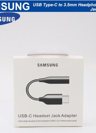 Переходник адаптер USB Type-C на AUX штекер 3.5мм Samsung Gala...