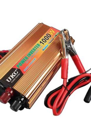 Інвертор перетворювач автомобільний Power Inverter UKC 12v-220...