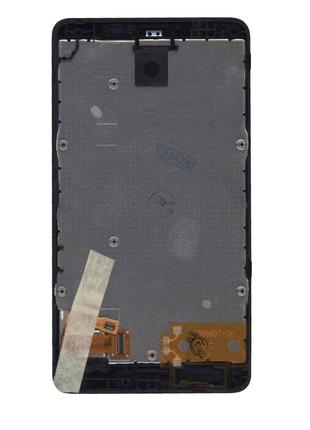 Матриця з тачскрином (модуль) Nokia X RM-980 (з раскою) чорним