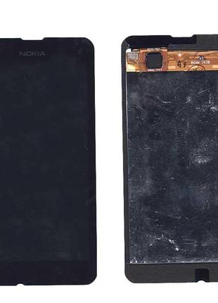 Матрица с тачскрином (модуль) для телефона Nokia Lumia 530 черный