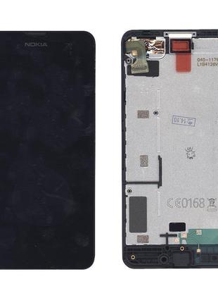 Матриця з тачскрином (модуль) Nokia Lumia 630 з рамкою чорний
