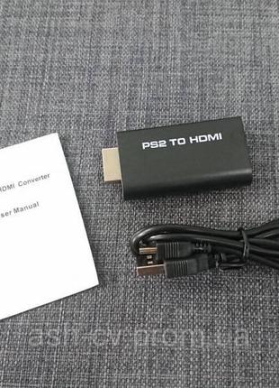 Адаптер PS2 - HDMI, конвертер видео + аудио для Sony PlayStati...