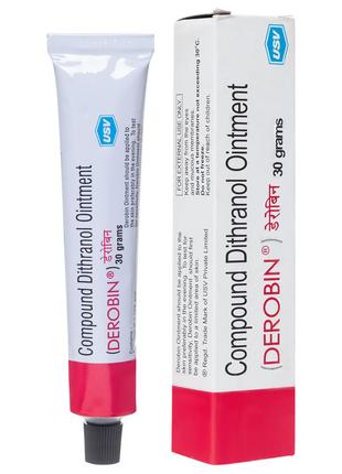 Лучшая мазь от псориаза негормональная Derobin Dithranol Ointm...