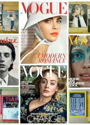 Журнал TIME, Esquire, журналы Vogue USA-Paris-Italia-UK, Вог мода