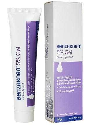 Гель от угревой сыпи Бензакнен 5% Галдерма Benzaknen 5% Gel Ga...