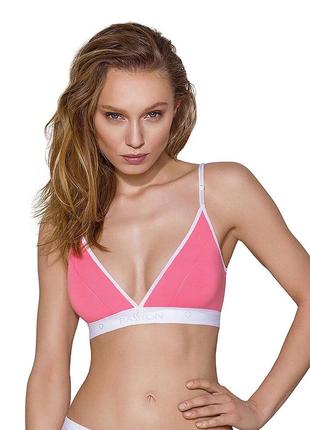 Спортивный топ с двойными бретелями Passion PS007 TOP pink, si...