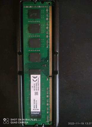 DDR3 16Gb 1600MHz Оперативна пам' ять(KVR16N11/16)PC3-12800 16 gb
