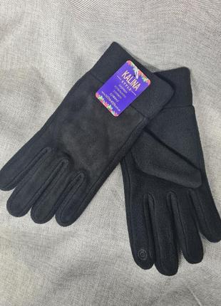 Перчатки мужские тёплые флис, чёрные мужские перчатки, тёплые ...