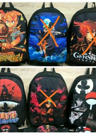 Рюкзаки з прінтом популярних Аніме та ігор Squid Game,Naruto, ...