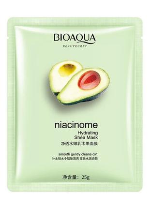 Маска для лица Bioaqua с экстрактом авокадо и маслом ши Niacin...