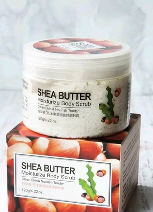 Скраб для тіла BIOAQUA Body Scrub Shea Butter з маслом Ши 120 г❤️