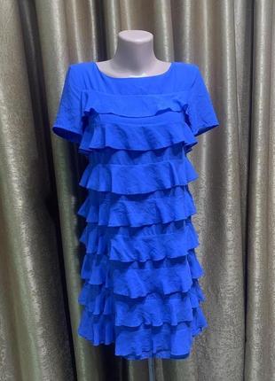 Платье H&M цвета электрик голубое  Размер 36/ s
