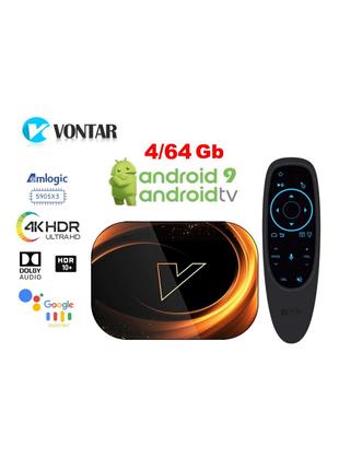 Vontar X3 AndroidTV S905X3 4/64Gb смарт тв приставка tv box бокс