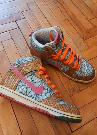 Кроссовки nike dunk high nori desert bloom высокие jordan 1 бо...