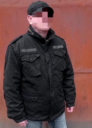 Куртка милитари  surplus tex s&t 75 черная типа m65 теплая с п...