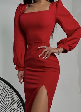Ідеальна сукня футляр❤️ плаття червоний чорний