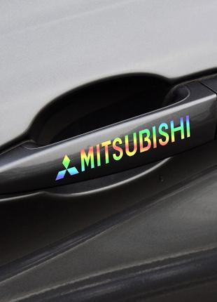 Наклейка на ручки "Mitsubishi" (голограмма)