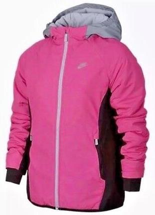 Куртка nike flash ultimate girls jacket hoodie kangaroo pink/b...