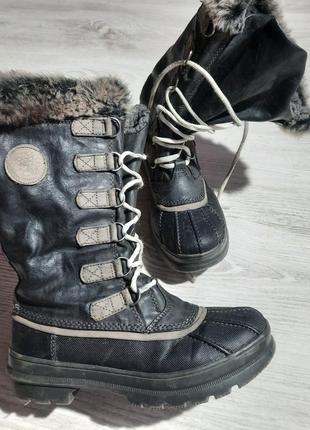 Зимние сапоги чоботи гумові резиновые кожаные  icu
