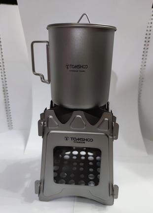 Чашка Tomshoo Titanium + щепочниця Tomshoo Titanium