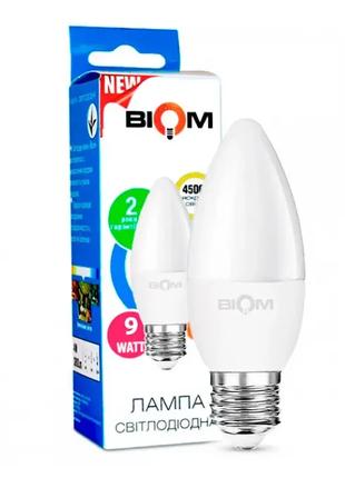 Світлодіодна лампа економ енергозберігаюча BT-588 9W C37 E27 4...