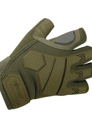 Тактические перчатки KOMBAT UK защитные перчатки без пальцев S...