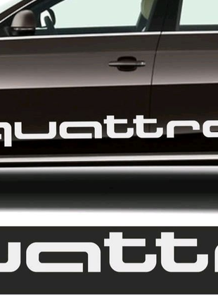 Наклейки на Ауди quattro авто автомобиль двери кузов стекло кватр