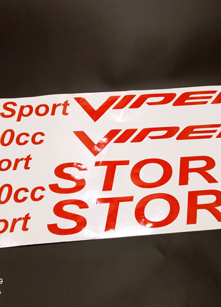 Viper sport wind storm наклейки на мопед скутер мотоцикл вайпер