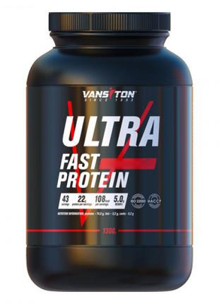 Протеин Vansiton Ultra Protein, 1.3 кг Клубника