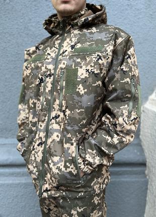Куртка тактическая софтшелл военная армейская ЗСУ ТРО зимняя осен