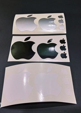 Наклейки на айфон айпед яблоко эпл apple ipad белый