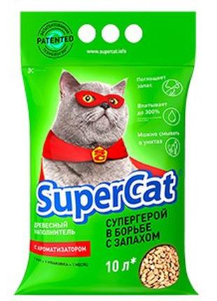 Наповнювач для котячого туалету Super Cat Стандарт деревний з ...
