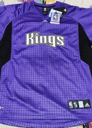 Баскетбольная футболка, джерси adidas nba sacramento kings