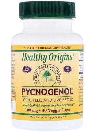 Пикногенол Healthy Origins Pycnogenol 100 mg 30 Veg Caps HO41371