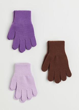 Перчатки рукавиці рукавички h&m акрил