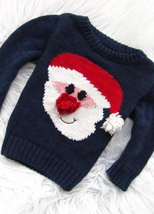12-18 новорічний светер з дідом морозом next.