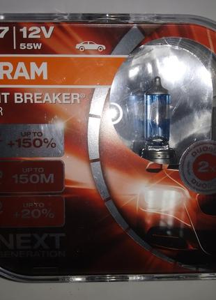 Лампа H7 12V 55 W OSRAM Night Breaker Laser+150%