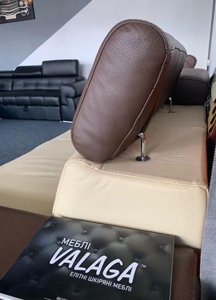 кожаный диван и кресло електрореклайнер, кожаная мебель
