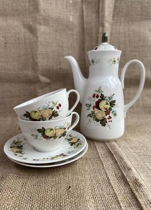 Кофейный /чайный набор (чашка, тарелка) royal doulton miramont