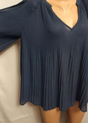 Стильная плиссированная блуза, блузка c открытыми плечами  №3kt