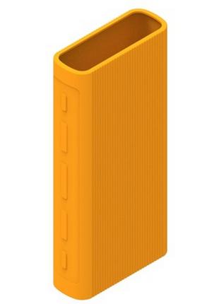 Силіконовий помаранчевий чохол для Xiaomi Power Bank 3 на 20000