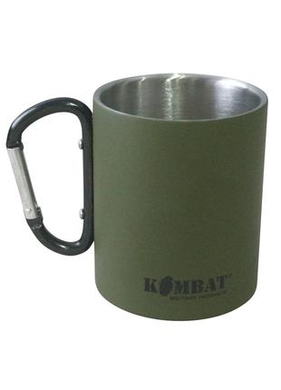 Кружка тактическая армейская полевая KOMBAT UK Carabiner Mug S...