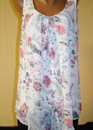 Блузка женская нарядная на подкладке маечка monsoon (размер 46...