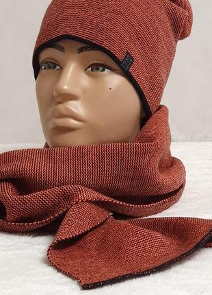 Комплект ozzi шапка удлинённая + шарф
